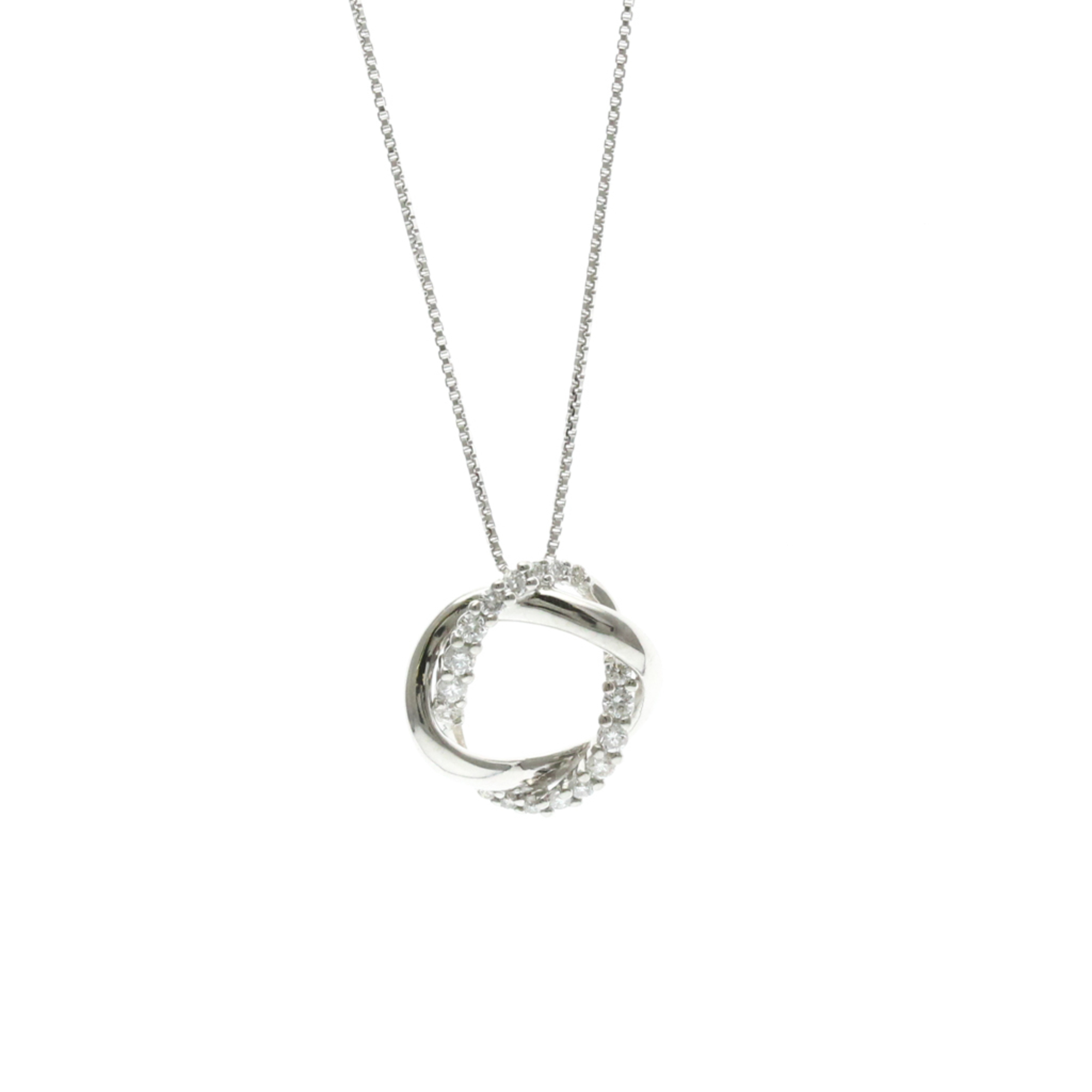 Vendome Aoyama Diamond Circle Necklace Platinum,Platinum 850 Diamond Men,Wome...